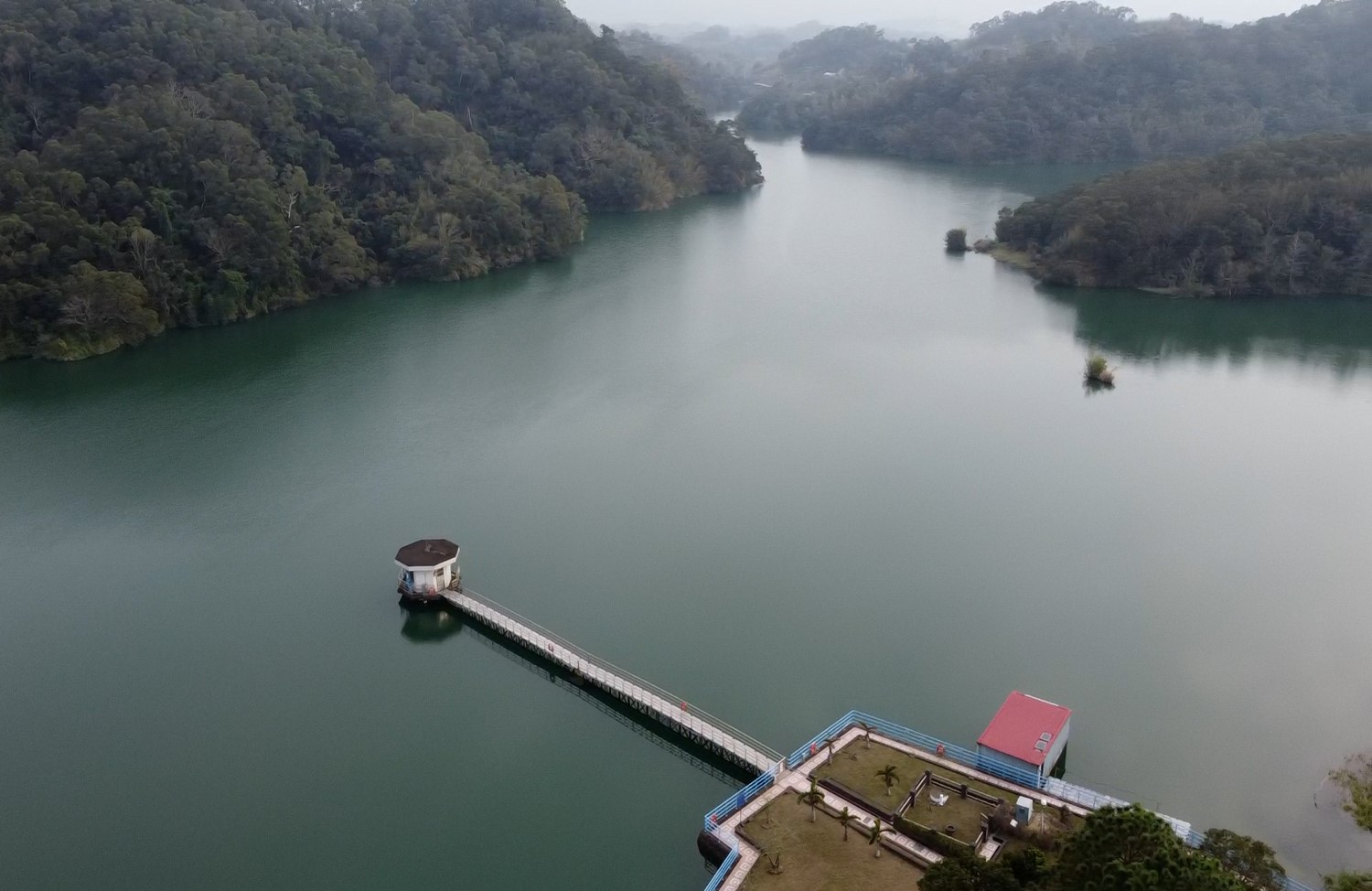 寶山淨水場水源寶山水庫主要設施