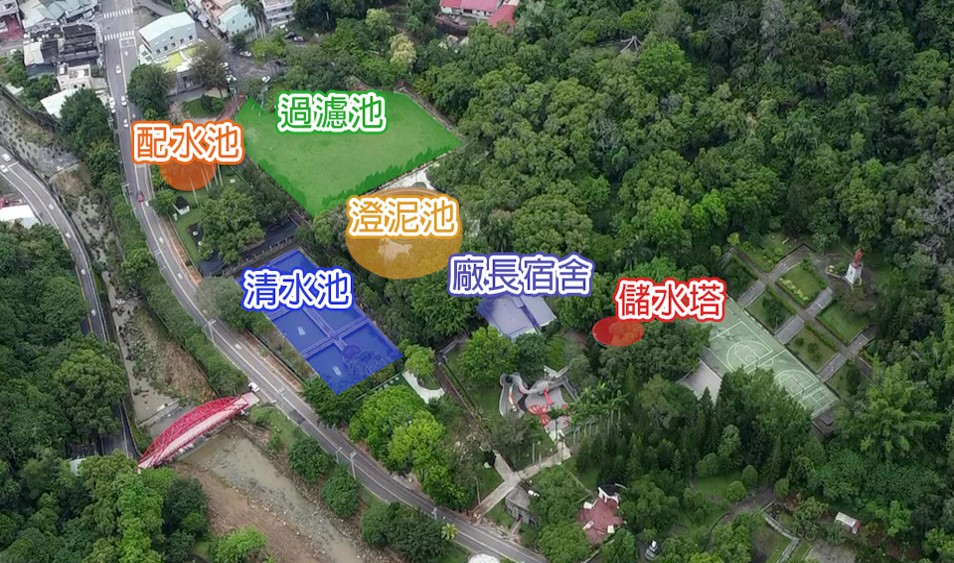 豐原水道淨水設施位置圖