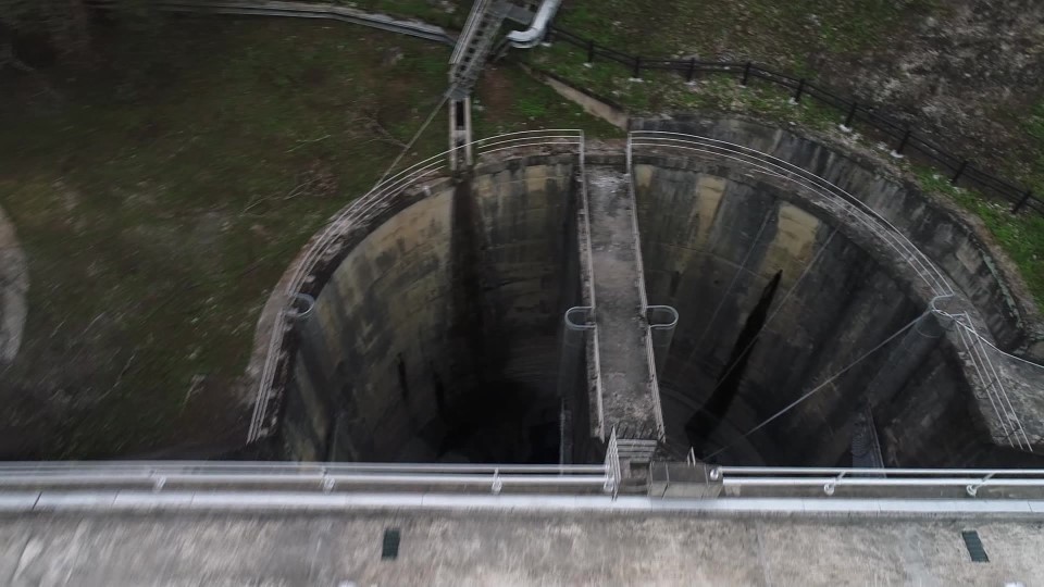 濁水溪流域武界水庫排砂道俯瞰