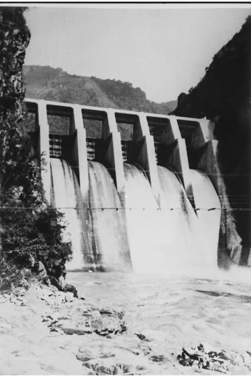 日月潭水力發電計畫武界壩舊照