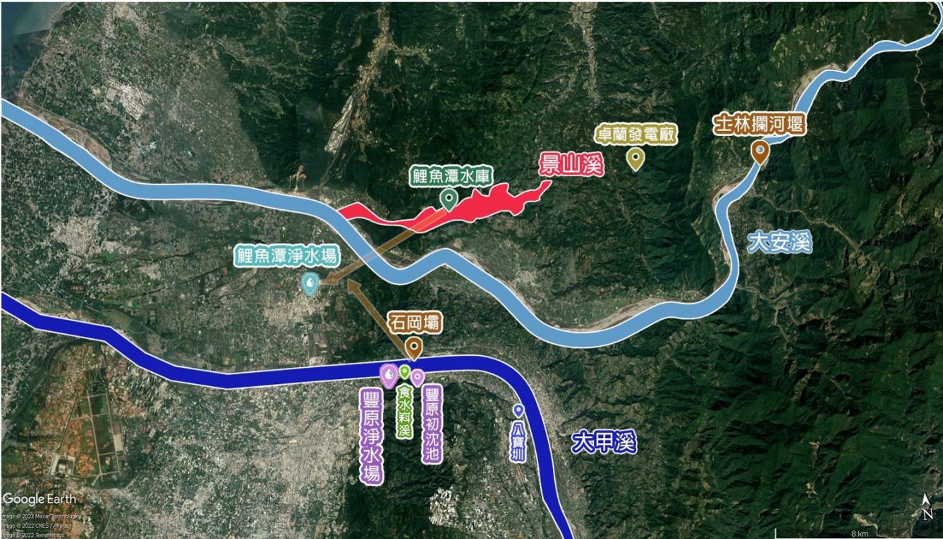大台中地區公共給水大甲溪及大安溪聯合供水網計畫