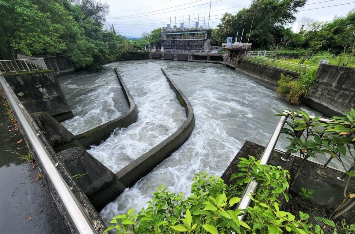 民國時代雲林地區公共給水系統林內分水工濁水發電廠取水口