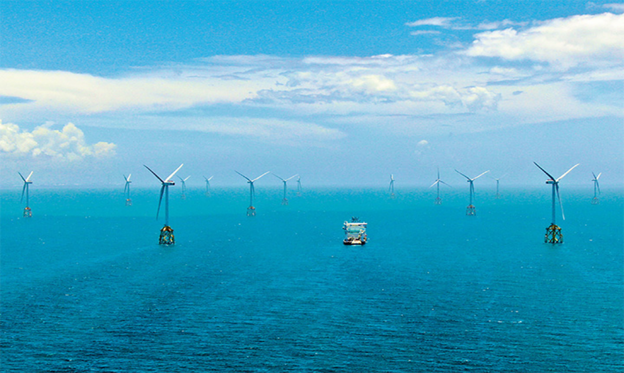 彰濱外海的台電離岸一期風場