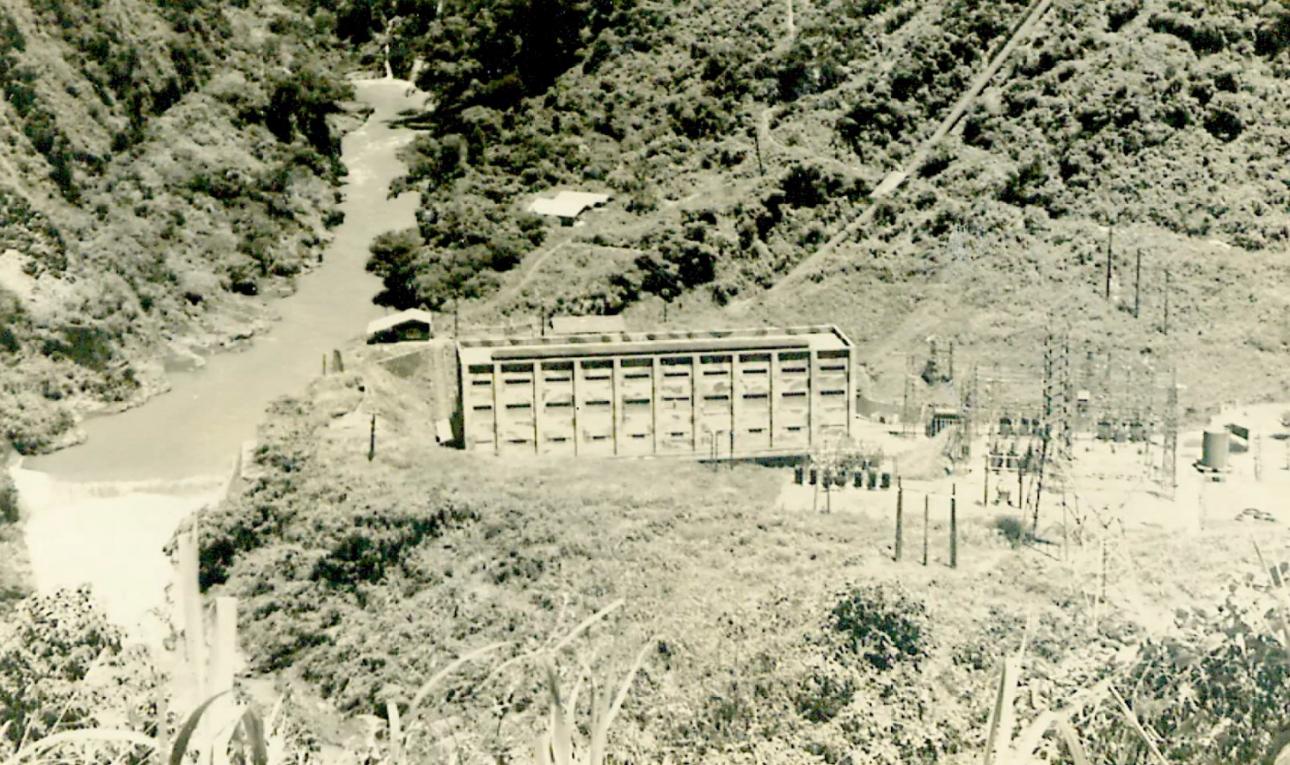 濁水溪流域萬大電廠廠區舊照