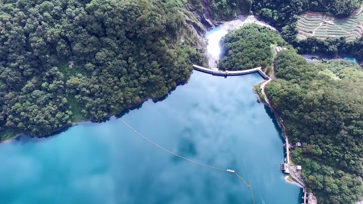 濁水溪流域霧社水庫俯瞰