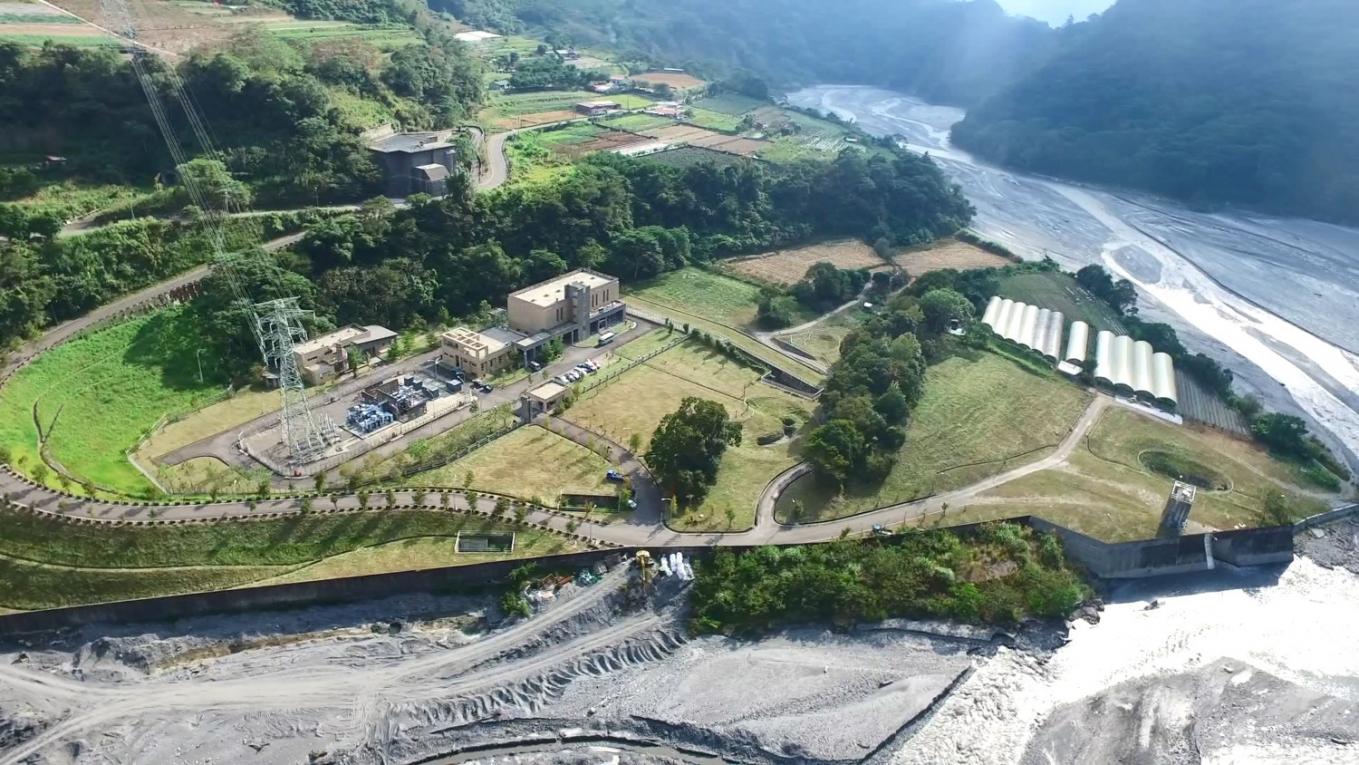 濁水溪流域萬大電廠松林分廠俯瞰