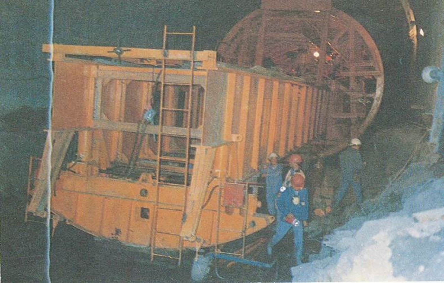 濁水溪流域明湖電廠頭水隧道施工