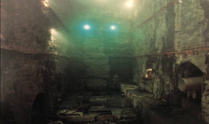 濁水溪流域明潭電廠地下廠房施工舊照