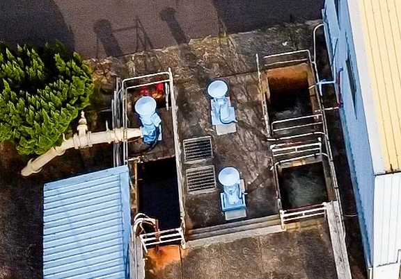 民國時代嘉義地區公共給水蘭潭淨水場淨水設備_快混池