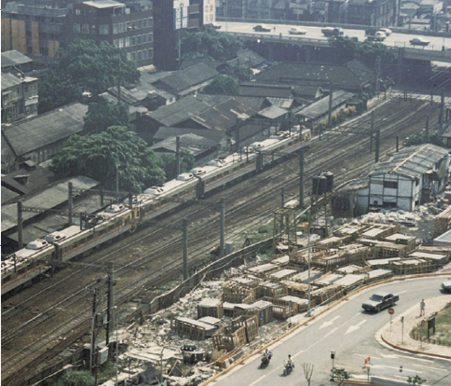 臺北市區鐵路地下化第一期工程施工前