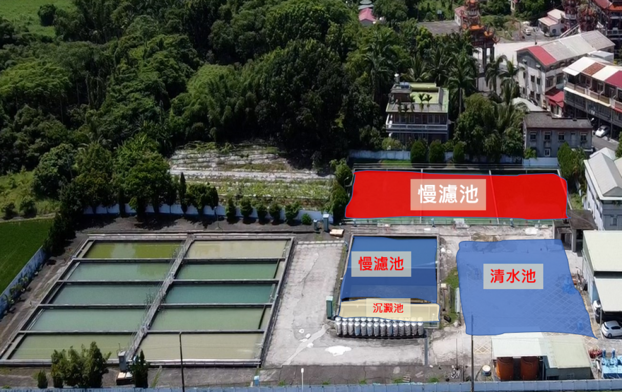 民國時代台南地區公共給水白河淨水場淨水設備