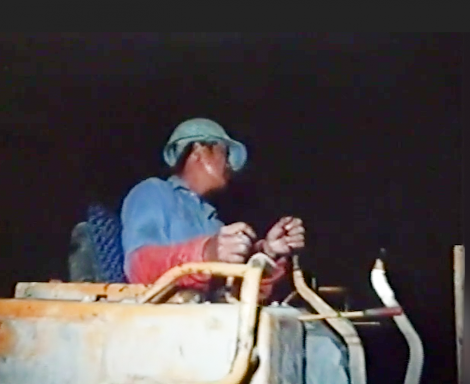 南化水庫取排水工程輸水隧道開炸後出渣作業