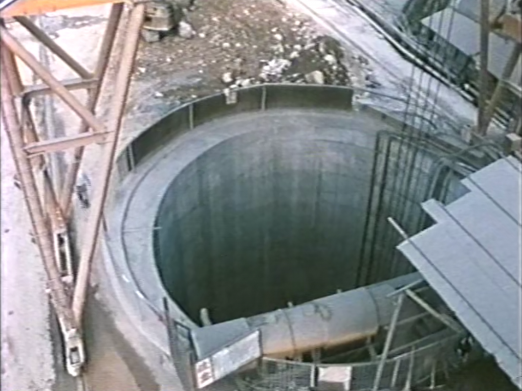 三義壹號隧道工程高速公路穿越段南端之東側工作井工作面