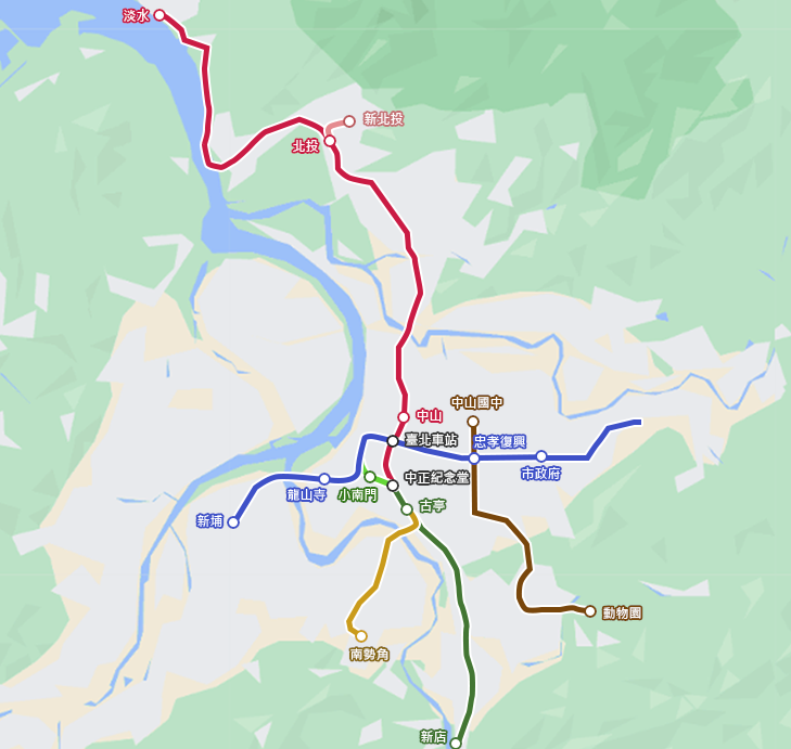 台北捷運系統第一階段工程