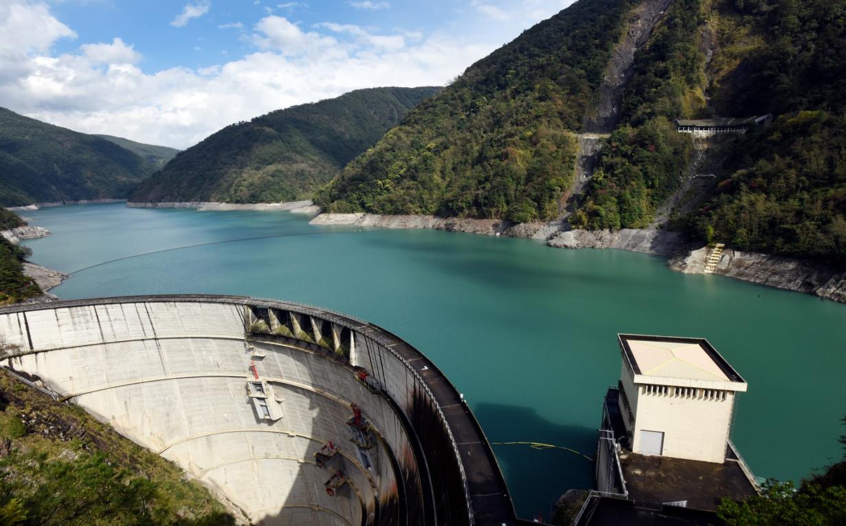 大甲溪流域德基電廠取水口