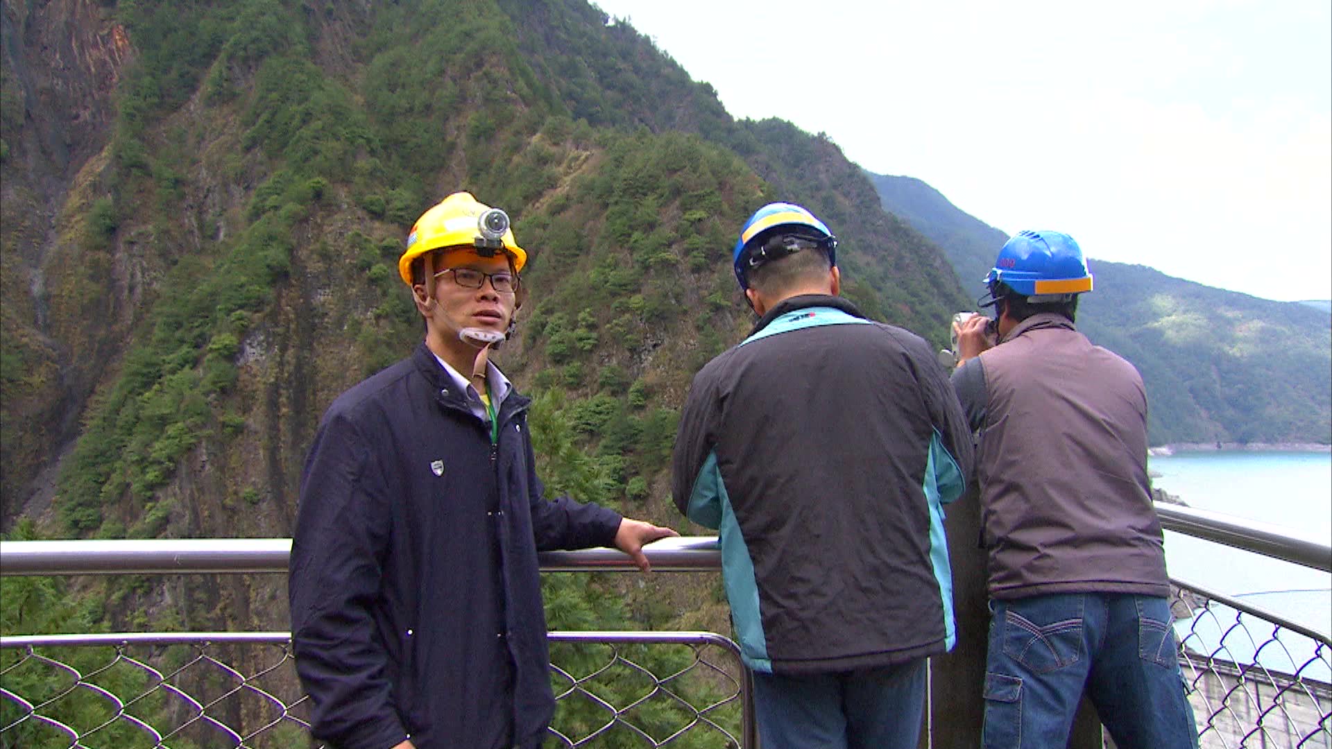 大甲溪流域德基水庫坡位移測量