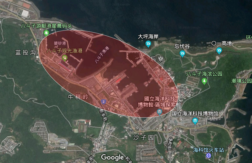 基隆港:基隆八斗子漁港1979年完成是為目前北台灣漁獲量最大的漁港