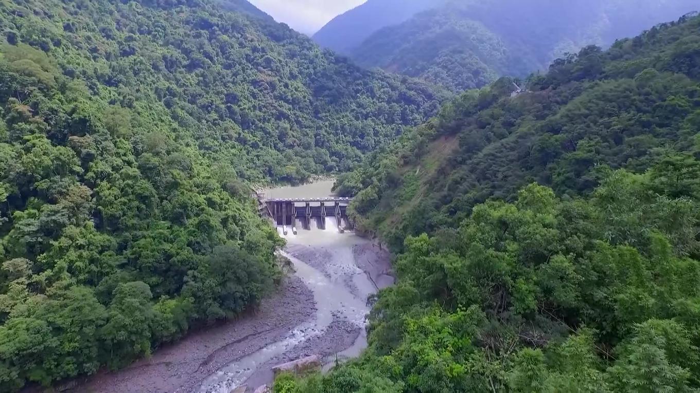 十二項建設翡翠水庫空拍圖