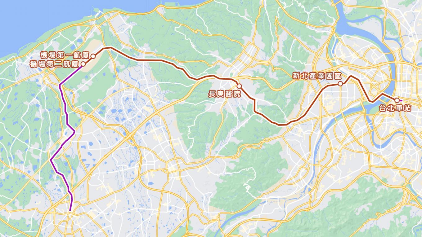 桃園機場捷運線運營模式-直達車