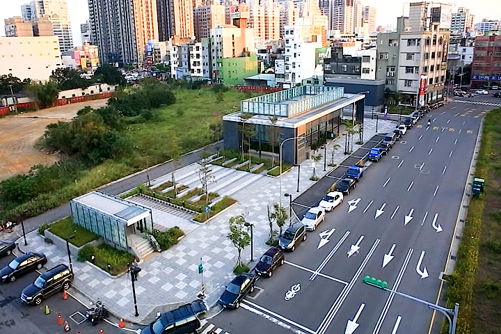 桃園機場捷運沿線車站-環北站(A21)俯瞰