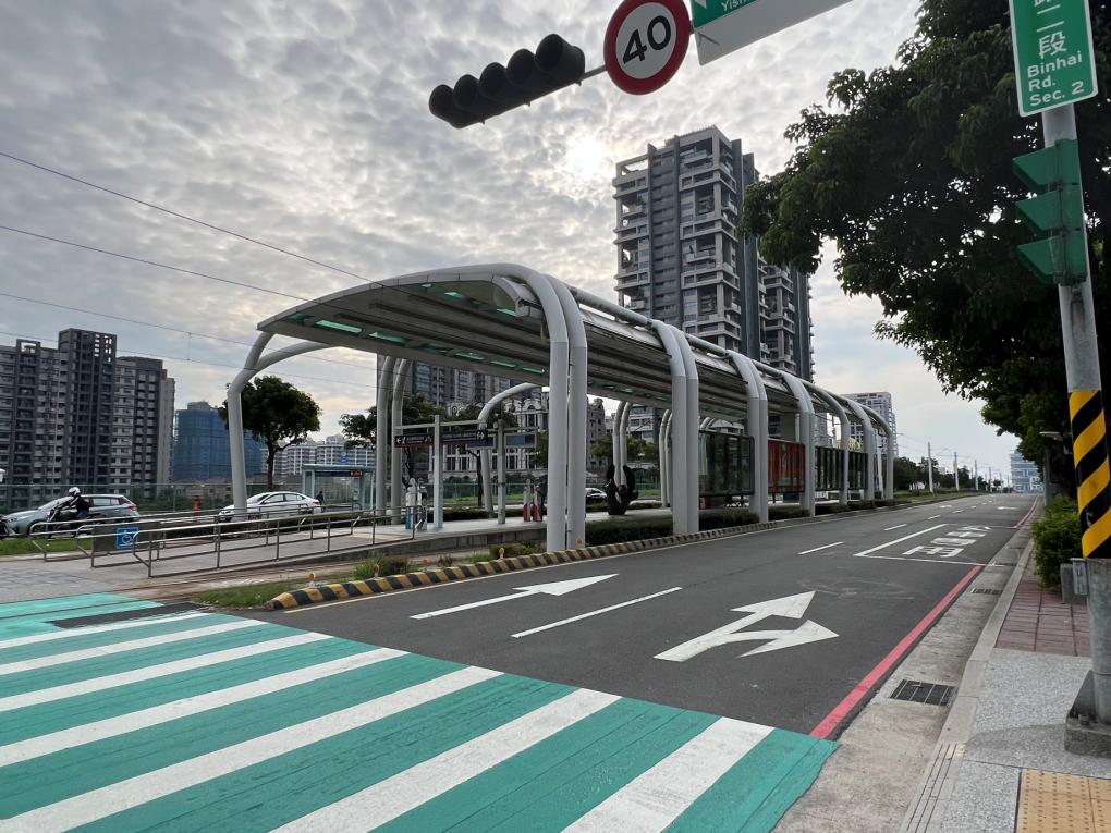 淡海輕軌綠山線沿線車站-濱海義山站-站體設施