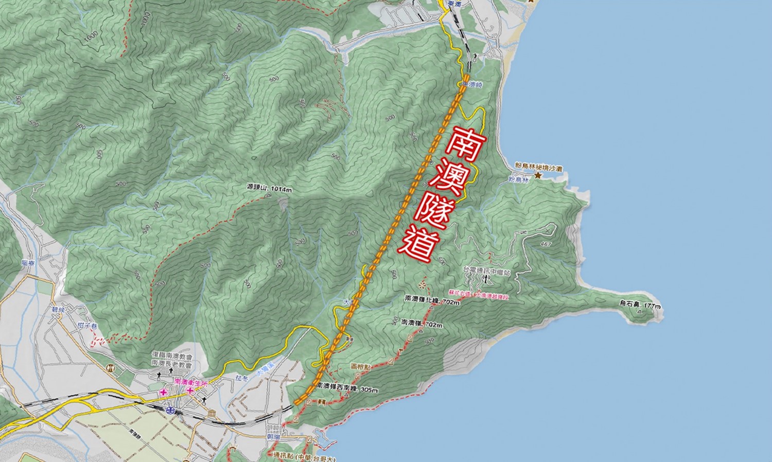 十大建設北迴鐵路北端南澳隧道