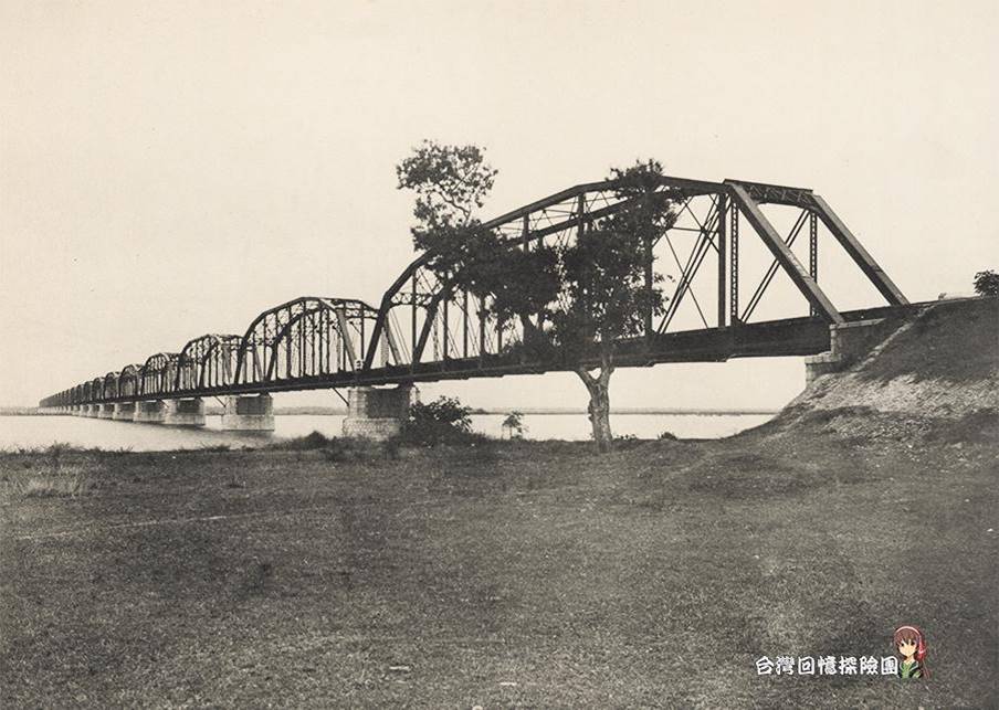 日治時代鐡道屏東線下淡水溪鐵橋舊照