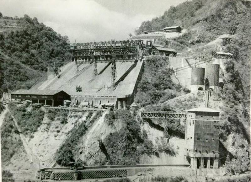 集集支線鐵路-日月潭水力電氣計劃日月潭水庫的水社壩