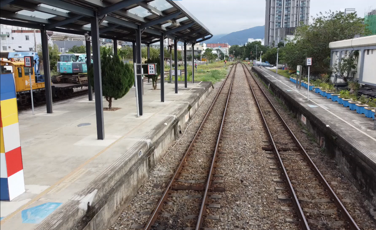 內灣支線鐵路竹東火車站月台