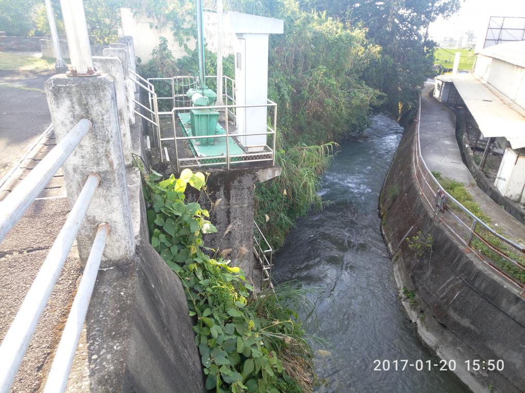 大甲溪流域社寮電廠尾水出口