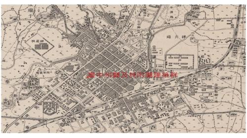 &nbsp;日治時期1896年設立台中縣，1899年實施市街改正計畫，整治河流與設計棋盤狀道路（今中區及東區），由於台中市附近沒有適當的水源地，英籍巴爾頓與技士濱野彌四郎建議開鑿水源井，以供應全市居民的使用，即所謂台中水道。【圖為1921年日治地形圖】