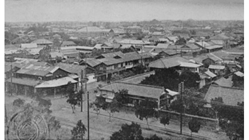 日治時期1896年設立台中縣，1899年實施市街改正計畫，整治河流與設計棋盤狀道路（今中區及東區），由於台中市附近沒有適當的水源地，英籍巴爾頓與技士濱野彌四郎建議開鑿水源井，以供應全市居民的使用，即所謂台中水道。