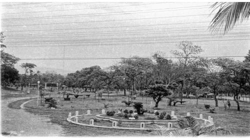 1932年東勢子庄改建為水源地公園，公園內除水道設施如集水井與上水塔外，包括現今的孔廟、忠烈祠、救國團、雙十國中、台灣體育大學、東勢子福德祠、台中放送局、自來水公司、台中一中及附近商圈等，都屬昔日東勢子庄的範圍。