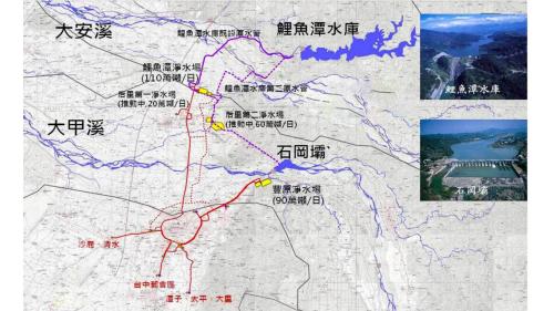 近年政府為提供穩定充足的用水，提出大安溪大甲溪水源聯合運用計畫，以因應大台中地區民生及工業用水日益增加的需求。