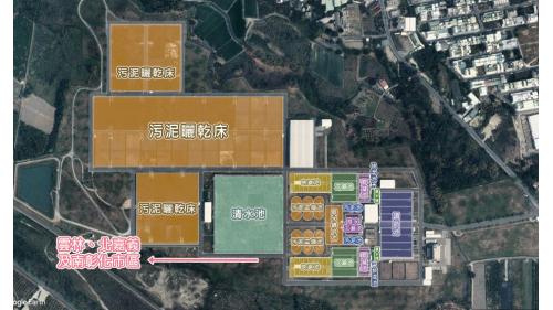 淨水流程為原水進入進水井，經調節池、快混池、膠凝池、沉澱池、快濾池，最後進入清水池送水至雲林、北嘉義及南彰化市區供居民使用。污泥則排入污泥池，經濃縮後曬乾回收。