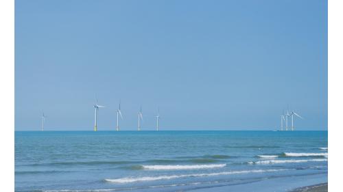 是台灣首座離岸風電場， 位於苗栗外海，裝置容量128MW。
