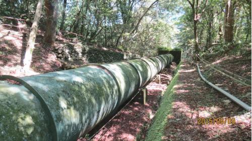 3號機原取水口於2008年因「辛樂克」颱風而遭土石深埋，導致三號機停擺，目前尚未修護，在河床新築土堤引水繼續發電。