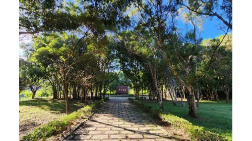 民國時期高屏地區公共給水牡丹水庫一景.