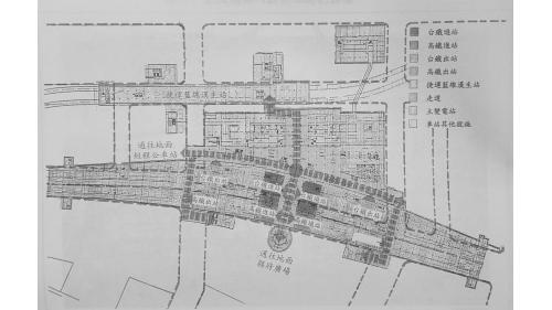 &nbsp;臺北市區鐵路地下化第三期工程「萬板專案」板橋車站穿堂層平面圖