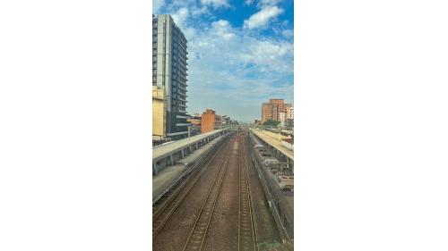 &nbsp;臺北市區鐵路地下化第三期工程「萬板專案」樹林車站月台及軌道。