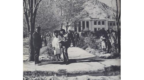 阿富汗1950年喀布爾大學。查希爾國王對教育甚為重視，並將其視為實現平等的偉大力量，在校若有好成績，就有機會進入大學，甚至出國留學，從而成為中產階級，享受舒適的生活，當時教育依西方標準施行。
&nbsp;