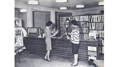 1950 年代阿富汗的唱片店