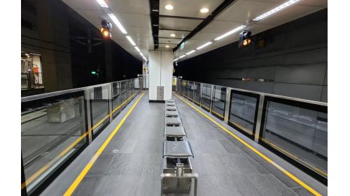 台北車站地下二樓高鐵月台。
&nbsp;