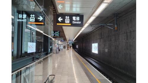 台北車站地下二樓高鐵月台。
&nbsp;