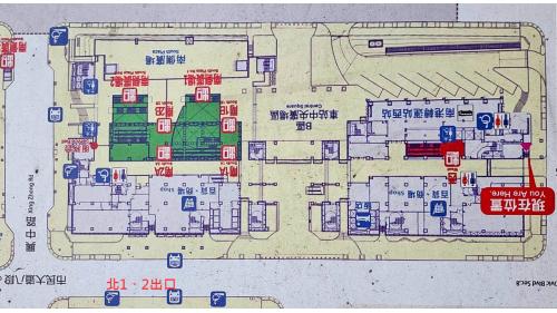 臺北市區車站鐵路地下化第四期東延南港工程「南港專案」新南港車站B、C區出入口平面位置圖