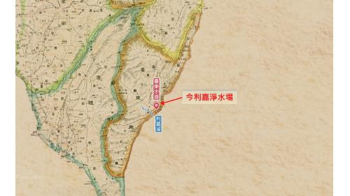 台東水道於1926年興建，1930年完工，設計供水量為1.167萬噸，設計供水人口1萬人，水源來自利嘉溪溪水，取水口設於市區西方之利嘉溪側。為現今利嘉淨水場。
&nbsp;