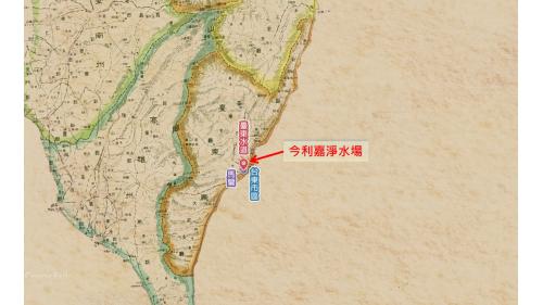 台東水道水源來自嘉溪溪水，取水口設於市區西方之利嘉溪側，原水經沉澱池及慢濾池處理後，由重力順流方式，供應台東市區及馬蘭一帶地區用水，戰後隸屬台東地方政府自來水廠。
&nbsp;