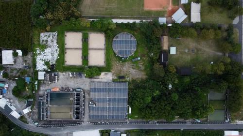 泰安淨水場興建於1987年，水源取自太平溪地面水及場內深井，地面水取水口設於太平溪上游攔砂壩，經導水管送至泰安淨水場，設計出水量1.5萬噸。