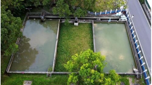 廢水池。