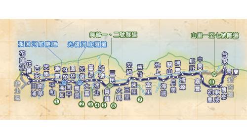 東線鐡路拓寬工程分8個區段改線，以及興建2座河底隧道、並另興建9座隧道。
&nbsp;